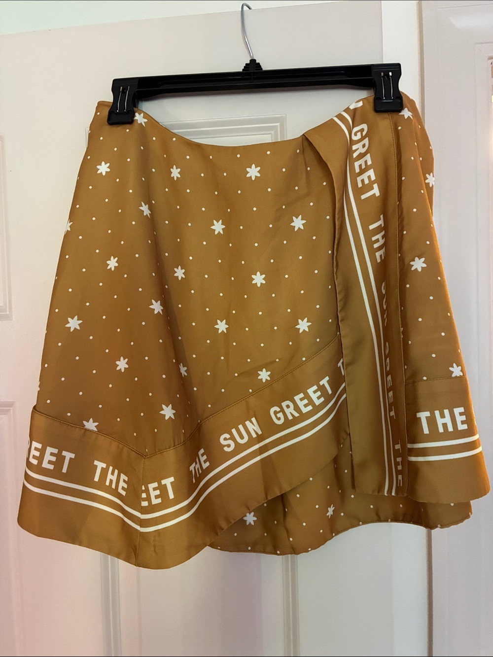 Celandine sarong style Star-Print A-Line Skirt